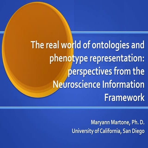 The real world of ontologies and phenotype representation:  perspectives from...