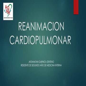 Reanimación cardio pulmonar básica y avanzada