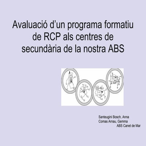 Programa formació RCP en instituts | PPT