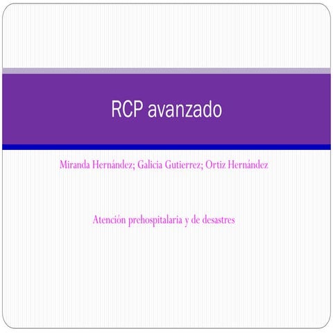 Rcp avanzado
