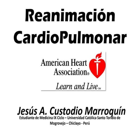 Reanimación Cardiopulmonar 