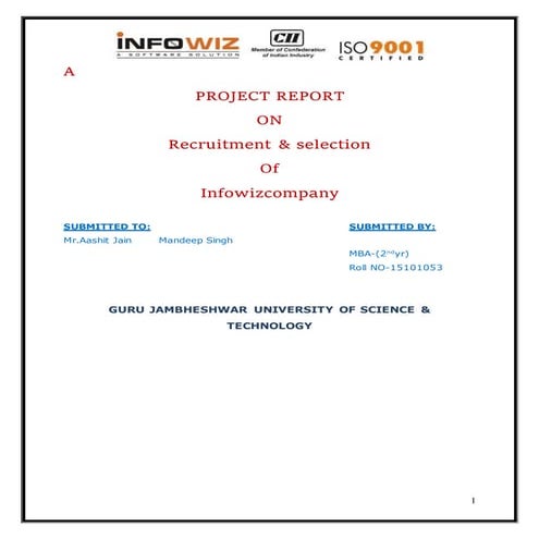 Rcruitment &amp; selection