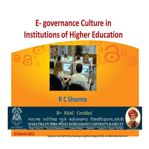 E-governance Culture in Institutions of Higher Education