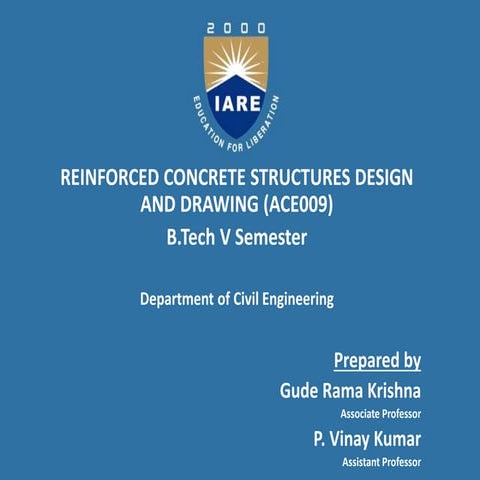 Reinforced Cement Concrete (RCC) | PPTX