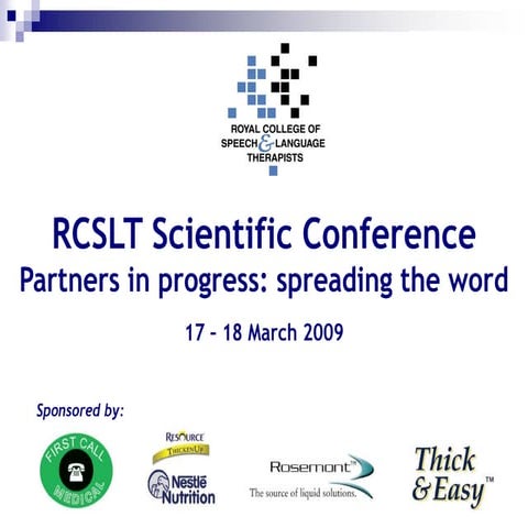 VCC Presentation RCSLTSC 2009