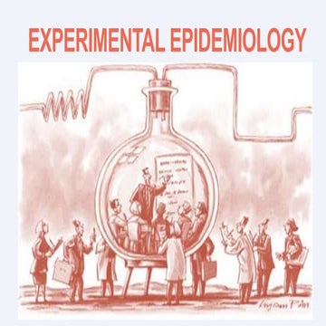 EXPERIMENTAL EPIDEMIOLOGY