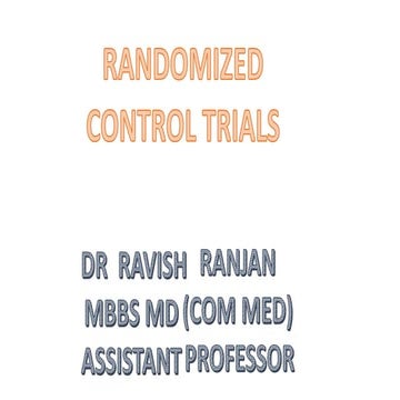 Random control trial RCT community medicine  .pptx