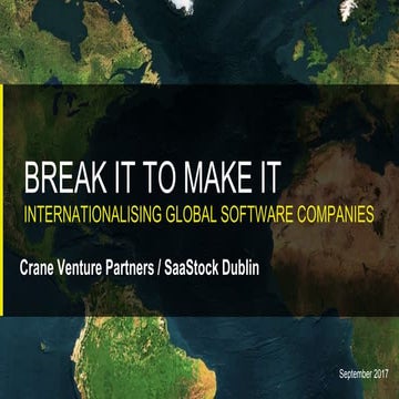Break It to make It: Internationalising global software companies