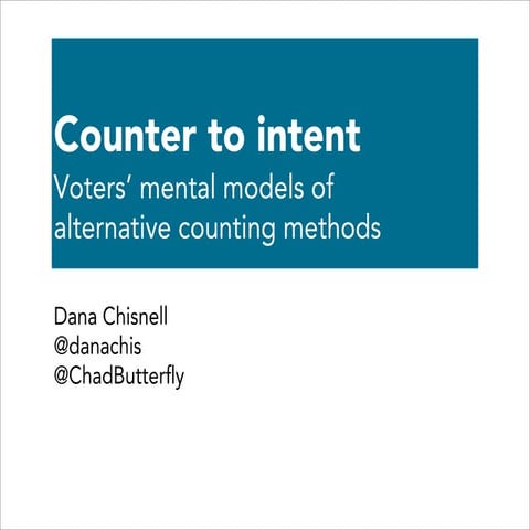 Counter to intent: Voters' mental models of alternative counting methods