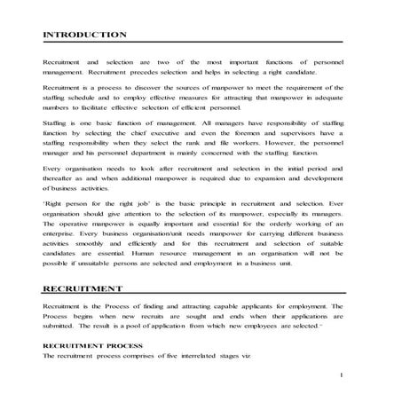 mba (hr) summer training report