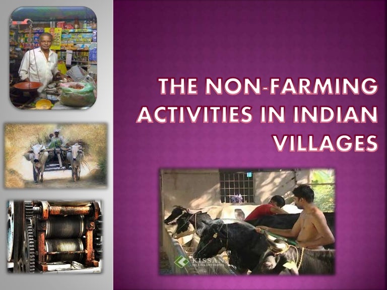 Non farming activities in rural areas