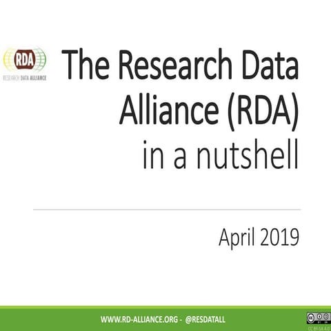 Rda in a nutshell - April 2019