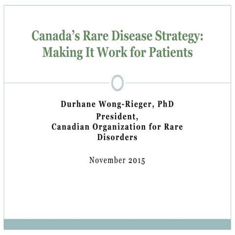Rare Disease access issues 2015 v2