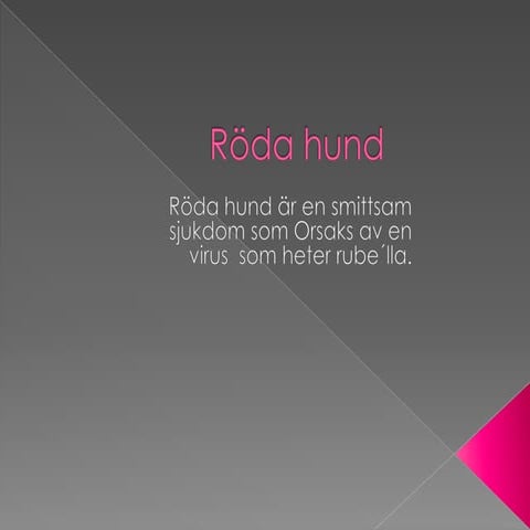 Röda hund | PPTX