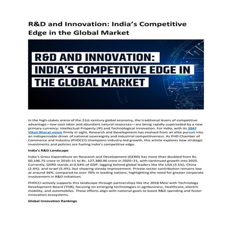 R&D and Innovation Indias Competitive Edge in the Global Market.pdf