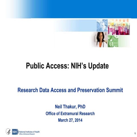 RDAP14: OSTP Panel NIH’s Update Public Access 