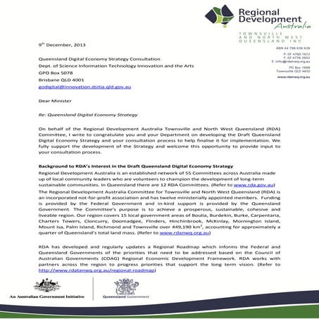 Submission to the Queensland digital economy strategy