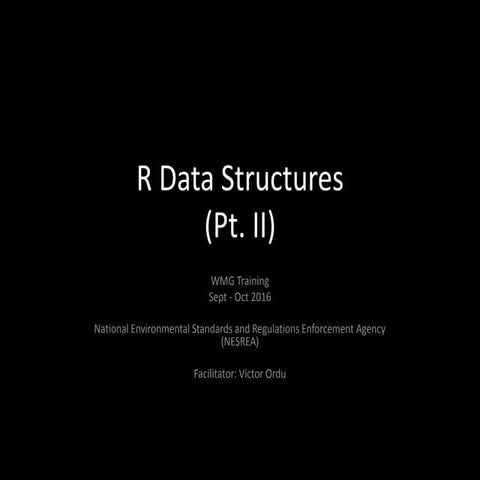 R data structures-2