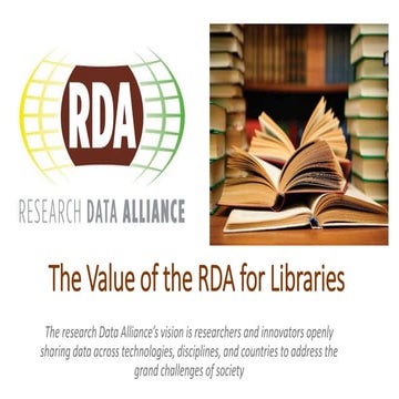 RDA Value for Libraries