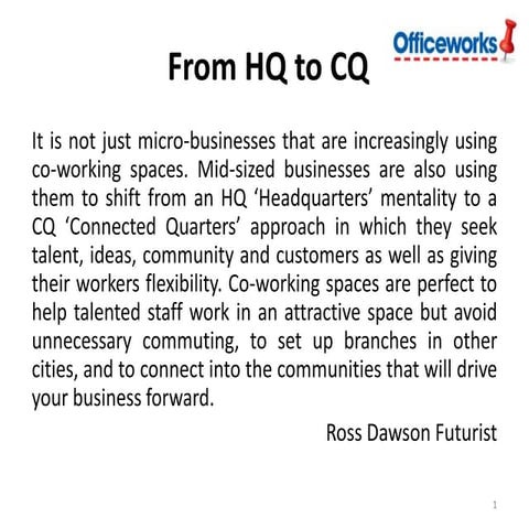 Trends 2014 | Ross Dawson | Officeworks
