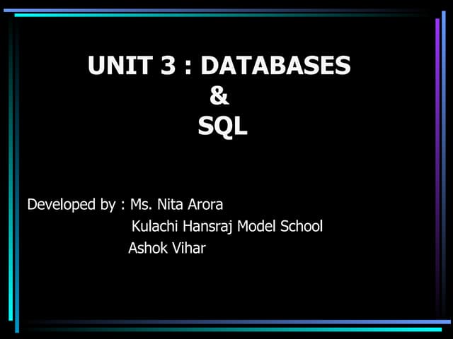 Rdbms