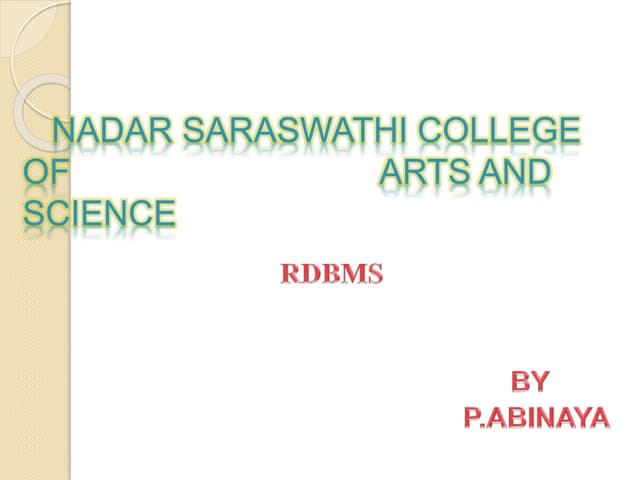 Rdbms