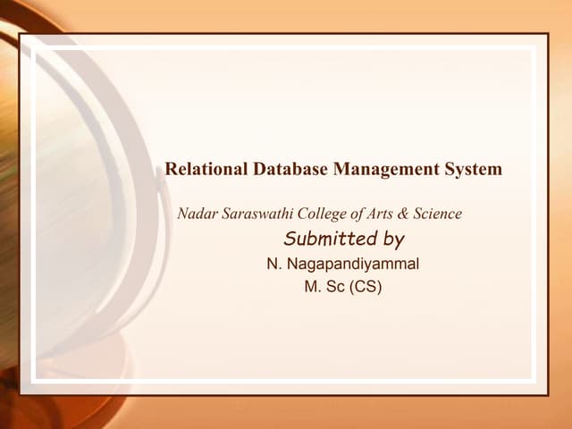 RDBMS