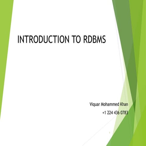 RDBMS concepts | PPT