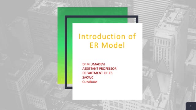 Rdbms ER model