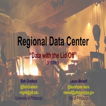 Pittsburgh Regional Open Data Program 
