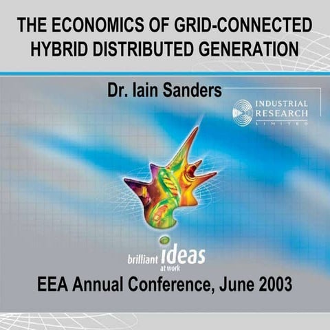 The Economics of Grid-Connected Hybrid Distributed Generation