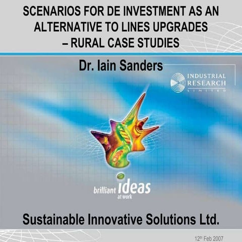 Line Upgrade Deferral Scenarios for Distributed Renewable Energy Resources