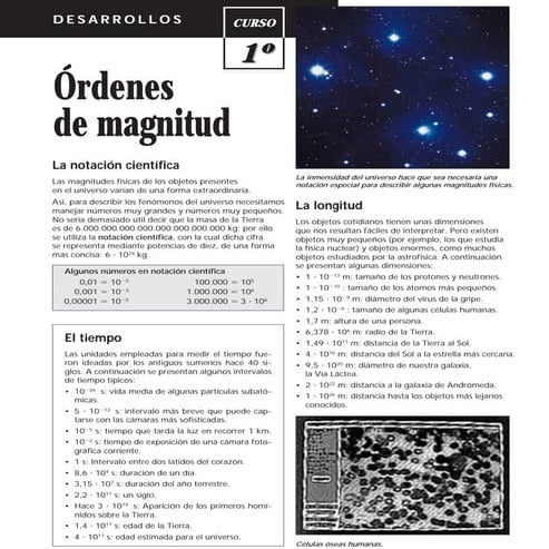 óRdenes De Magnitud