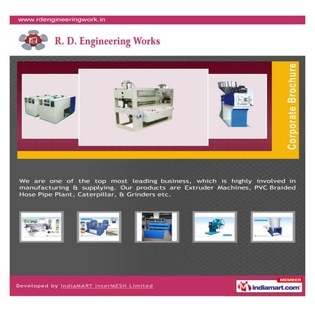 R. D. Engineering Works, Delhi, Plastic Extruder Machines