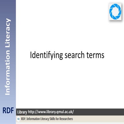Identifying search terms