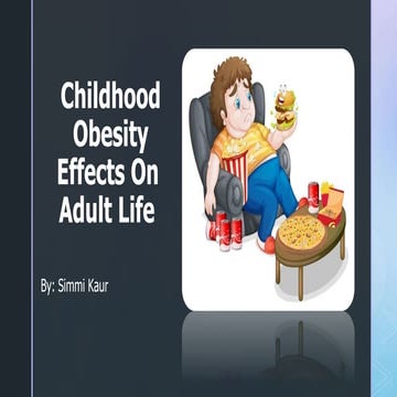 Childhood obesity | PPTX