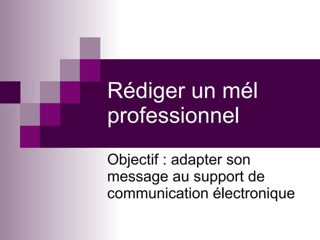 ecriture de mails