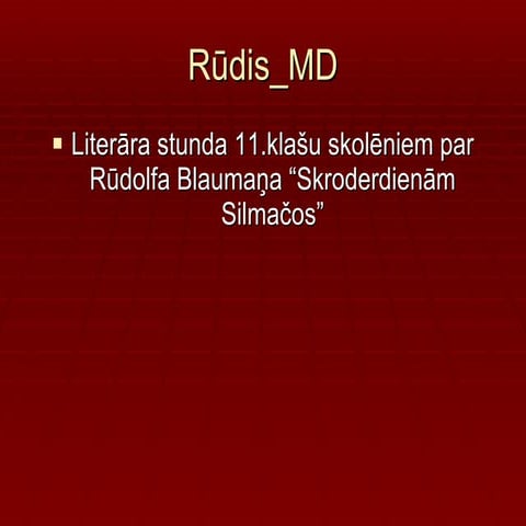 Rūdis_MD | PPT