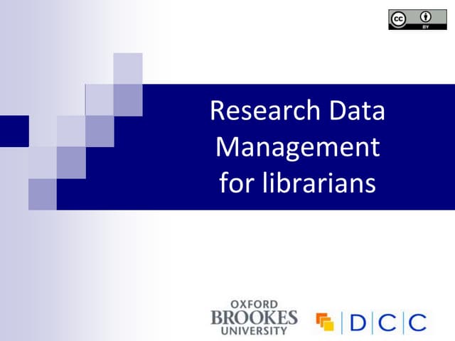 Research Data Management for Librar...
