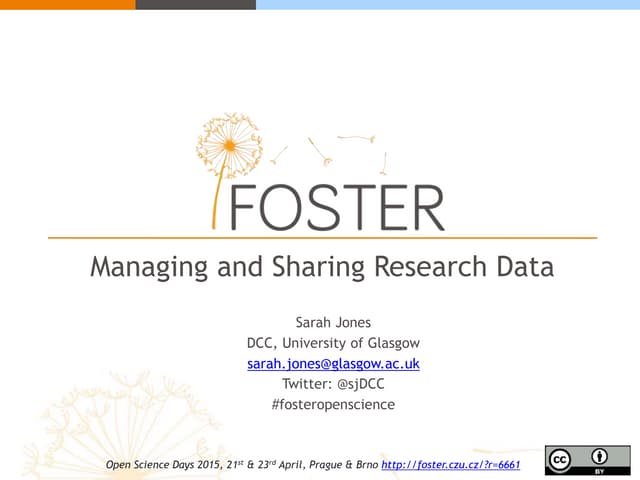 Managing and sharing data