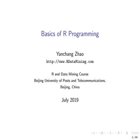 RDataMining slides-r-programming | PPT