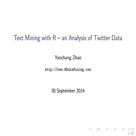 Text Mining with R -- an Analysis of Twitter Data | PDF | Computing ...