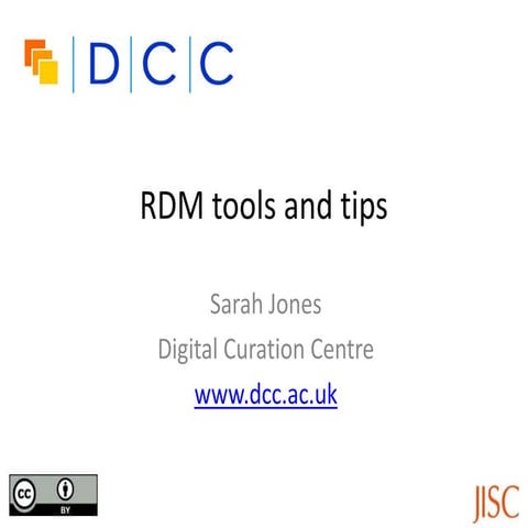 RDM tools and tips