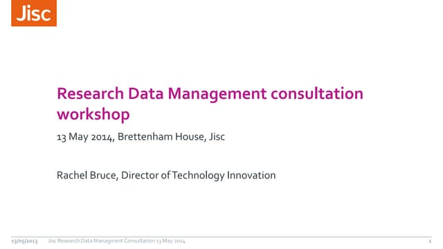 Rdm consultation 13 may 14