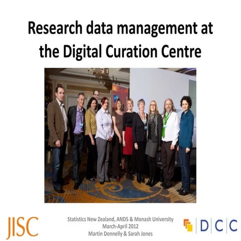 Research data management at the DCC