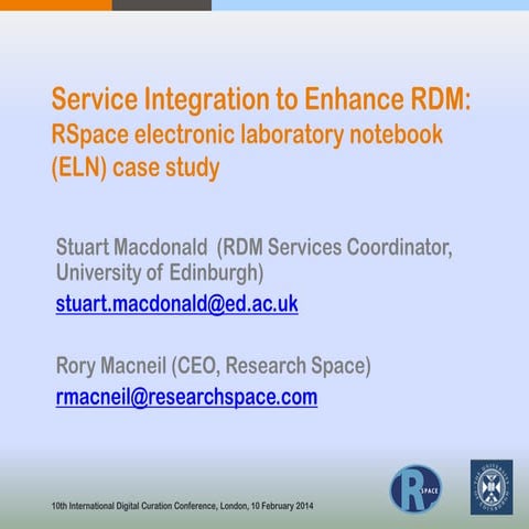 Service Integration to Enhance RDM