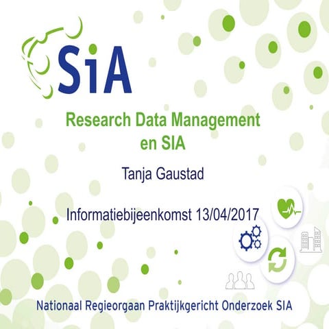 Research datamanagement - Informatiebijeenkomst 13april2017