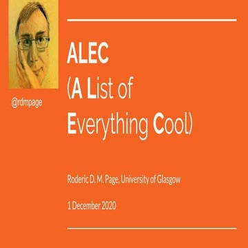 ALEC (A List of Everything Cool)
