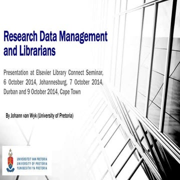 Research Data Management and Librarians