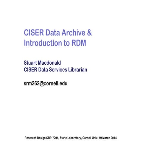 Rdm slides march 2014